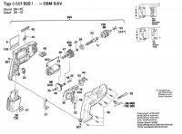 Bosch 0 601 920 142 GBM 9,6 VRL Batt-Oper Drill 9.6 V / GB Spare Parts GBM9,6VRL